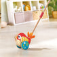 Hape Lilly Musical Push Along | Wooden Push Along Baby Walking Bird, Playful Kids Toy with Detachable Stick, Multicolor, 22.05 I