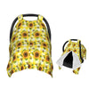 Muishi Yellow Sunflowers and Bees Baby Car Seat Canopy Nursing Cover for Newborn Car Seat Breastfeeding Covers Blanket Newborn S