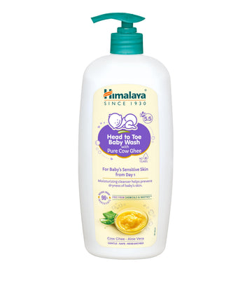 Himalaya Head To Toe Baby Wash With Pure Cow Ghee 700Ml|Ph5.5|Aloe Vera|Soap Free |Safe For Newborn|For BabyS Sensitive Skin Fr