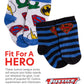 Dc Comics Baby Boys/Girls 12 Pack Socks: Batman, Wonder Woman, Superman, Justice League, Super Girl, Size Age 12-24M, Green/Blue