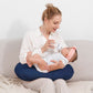 Nursing Pillow Cover Breastfeeding Pillow Cases Minky Dot Slipcover (Estate Blue)