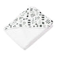 Honestbaby Unisex Baby 3-Piece Organic Cotton Hooded Towel & Washcloth Set Bandana, Pattern Play, One Size Us