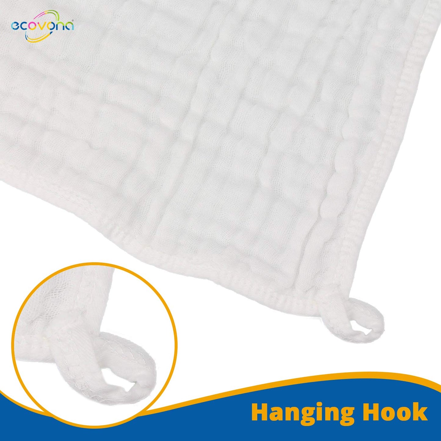 Muslin Burp Cloth For Baby Boys And Girls (6 Pack) | Cotton Newborn Essential Must Have Item | White Unisex Design | Super Soft