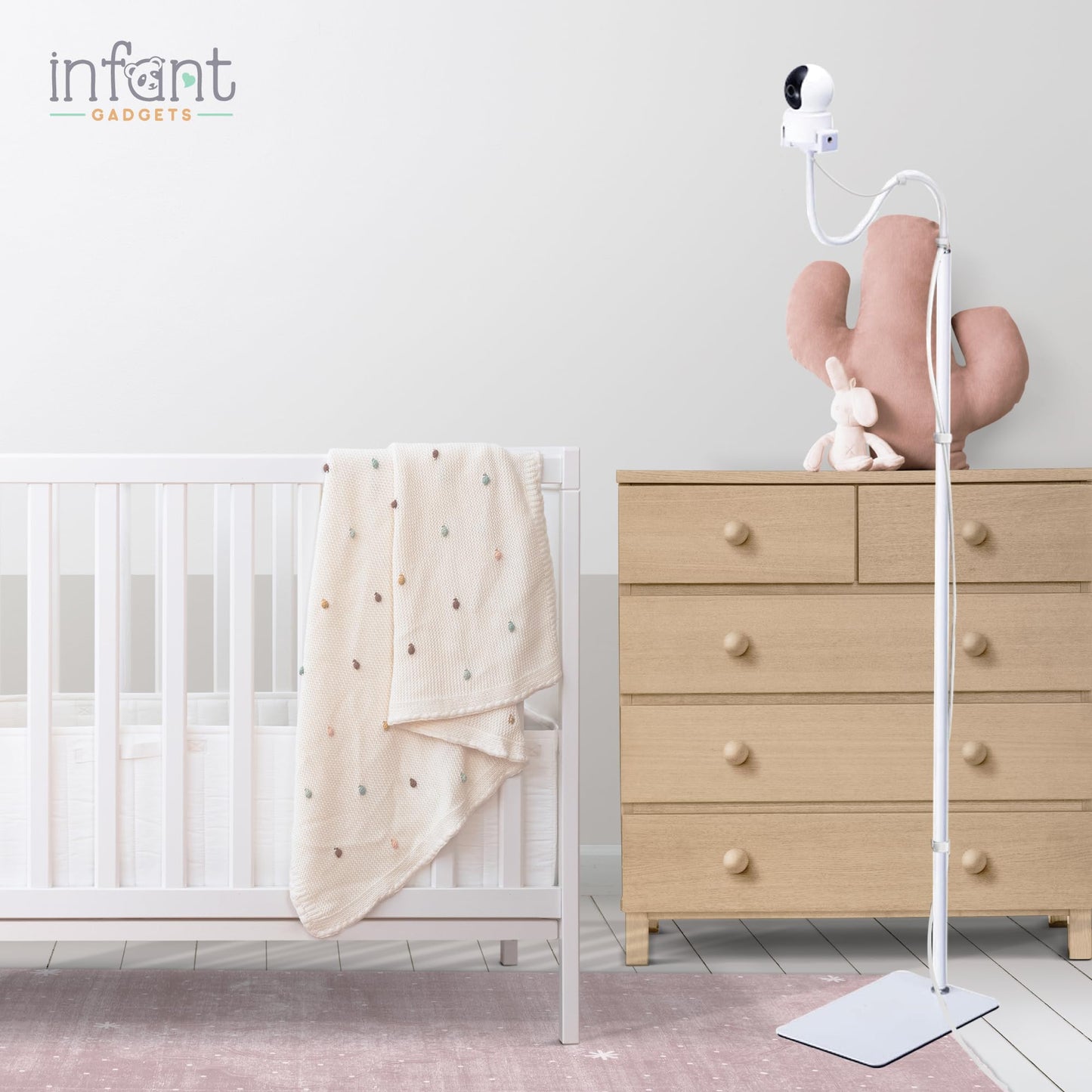 Infant Gadgets Baby Monitor Floor Stand Holder | Compatible With Infant Optics, Hello Baby, Nanit Floor Stand, Motorola, Vava, O