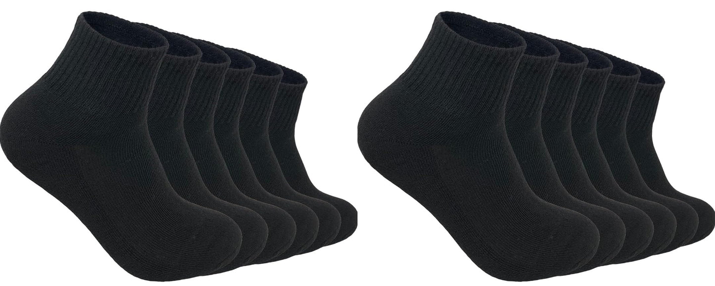 Mukhaksh (Pack Of 6 Pairs = 12 Socks Men Boys Winter Woolen Warm Ankle Towel Socks