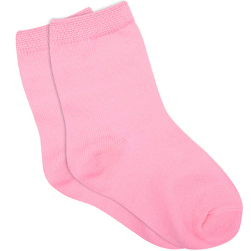 Duufin 18 Pairs Toddler Crew Socks Girls Mid Cut Socks Kids Crew Socks Mid Rise Toddler Socks, 4-6X
