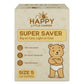 Happy Little Camper Super Saver Diapers, Size 5, 100 Count | Budget-Friendly Disposable Baby Diapers for Sensitive Skin | Hypoal