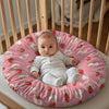 Babrukda Pig Strawberry Baby Lounger Cover for Newborn Baby Lounger Pillow Cover Baby Nest Breathable Infant Floor Seat Cover Re