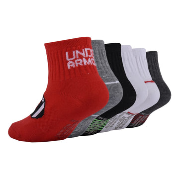 Under Armour Baby Boys Multi Pack Longest Yard Essentials Quarter Sock, Multi, 2T-4T