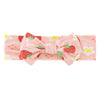 Little Jamjams Stretchy Ultra-Soft Knit Baby Bow Headband Hair Bands Top Knot Head Wraps - Strawberry Sweetie Pink