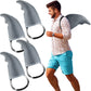 Lewtemi 4 Pcs Halloween Shark Costume Fin Accessory Easy to Wear Sharks Play Costume Props for Adults Cosplay