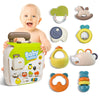 SUPVIB Newborn Toys, Baby Rattles 0-6 Months, Baby Toys 0-3 Months,Rattles for Babies 6-12 Months, Infant Teething Toys, Baby 3-