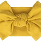 Babygiz Baby Girl Headbands-Infant,Toddler Cotton Handmade Hairbands With Bows Child Hair Accessories (Mustard)