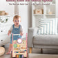Wooden Baby Walker with Wheels, Baby Push Walkers for Girls 6-12 Months, Push Toys 1 Year Old Girl Small Size