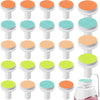 24 Pieces Baby Nail File Pads Nail Trimmer Replacement Pads Electric Baby Nail Grinding Heads For Standard Electric Kid Nail Tri