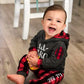 Fommy Baby Boy Clothes 12-18 Months Little Brother Letter Print Long Sleeve Hoodies +Plaid Long Pants 2Pcs Outfits Baby Boy Stuf