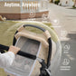Blissful Diary Baby Car Seat Cover, Extra Large Mesh Window, Breathable Muslin Cotton, Infant Windproof Canopy - Rainbow