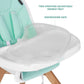 Evolur Zoodle 2 in 1 Convertible Baby High Chair in Mint
