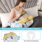 Battop Nursing Pillow For Breastfeeding,Baby Feeding Pillow,With Adjustable Waist Strap,Removable Slipcover,Breastfeeding Pillow