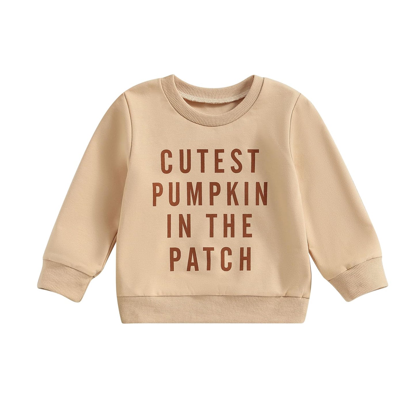 Mozikqin Toddler Baby Halloween Outfit Girl Boy Crewneck Sweatshirt Long Sleeve Letter Pullover Sweater Cute Fall Clothes (Cutes