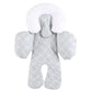 Hudson Baby Unisex Baby Car Seat Body Support Insert, Gray Trellis, One Size