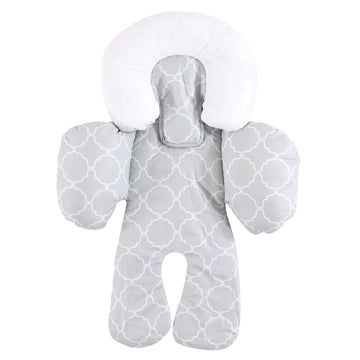 Hudson Baby Unisex Baby Car Seat Body Support Insert, Gray Trellis, One Size