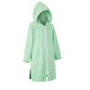 Missshorthair Hooded Towel Robe For Kid, Zipper Beach Cover Up, Swim Changing Robe For Boy, Girls Bath Towelling Poncho Robe Zip