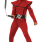 California Costumes Stealth Ninja Child Costume, Large Plus, Red/Black