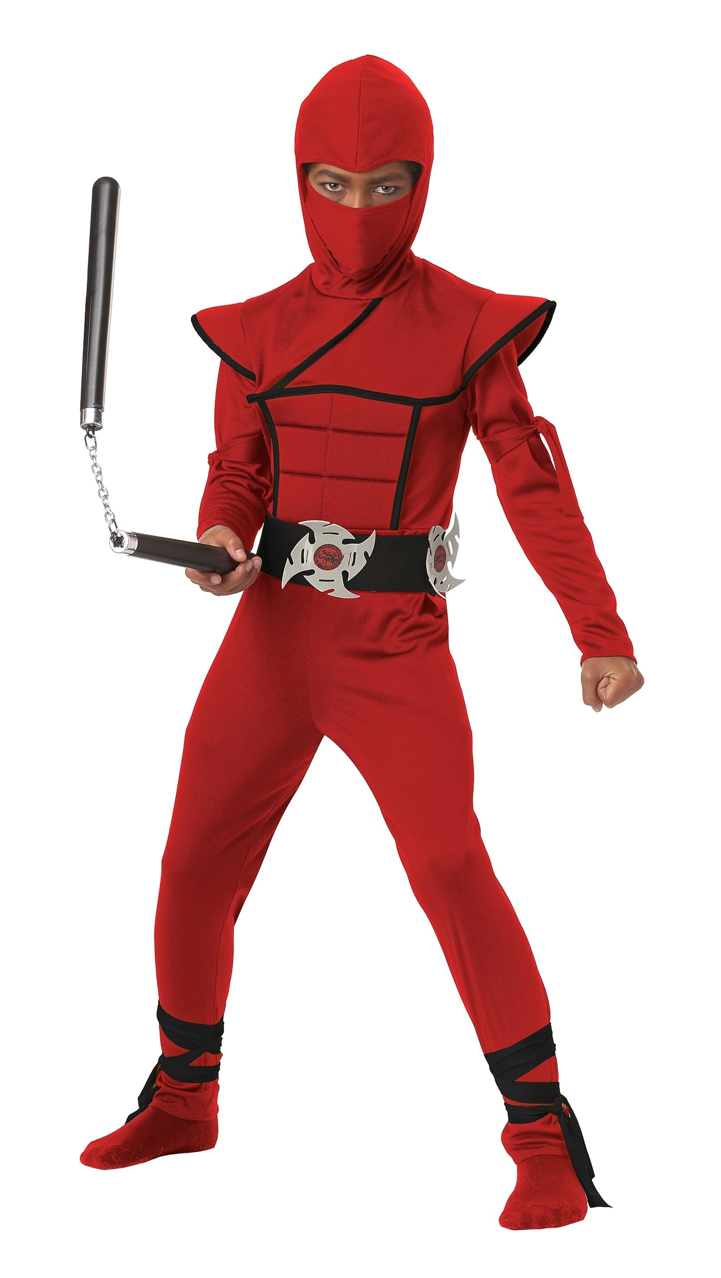 California Costumes Stealth Ninja Child Costume, Large Plus, Red/Black