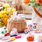 Jerify 12 Pcs 2 Inch White Blank Rubber Ducks Creative Rubber Ducks with Pens of 12 Colors for Pool Bathtub Float Cute Easter DI