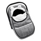 CARUILI Winter Carseat Cover for Baby Girl Boy, Super Windproof Baby Car Seat Cover Protect Baby from Cold Weather, Plush Fleece