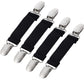 2 Pairs Winter Mitten Clips Elastic Stainless Steel Gloves Clips For Toddler, Kids, Baby And Adults Dress Clips Cinch Sweater Co