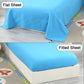 Wowelife Car Toddler Bedding Sets For Boys 4 Piece Blue Vehicle Toddler Bed Sheet Sets Bed-In-A-Bag Comforter Set For Kids Boys