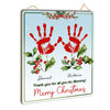DIY Christmas Presents For Mom Handprint Art Craft for Mom, Birthday Thank You Mom Sign, Gift from Kids Toddler Baby, Floral Bou