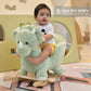 Rock My Baby Rocking Horse Green Dinosaur with Chair, Plush Stuffed Animal Rocker, Baby Rocker with Sweet Music, Wooden Rocking