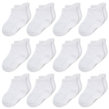 Cozyway Non-Slip Socks With Grippers - Ankle Style For Little Girls And Boys, Infants, Toddlers, Children - Keep Your Little One