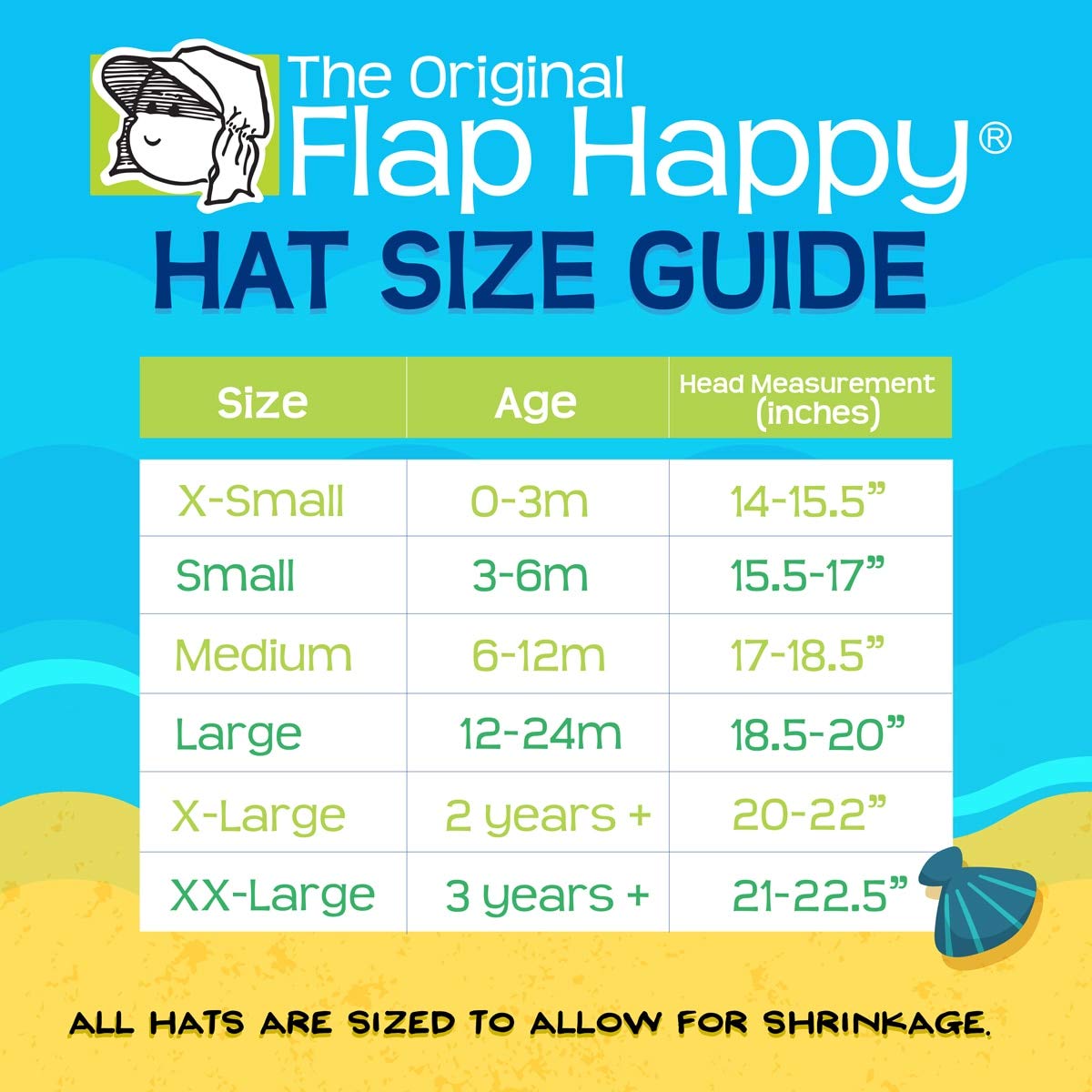 Flap Happy Baby Girls' Upf 50+ Original Light Weight Flap Hat With Ties, Pink Stripe Seersucker, Large
