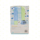 Spasilk Washcloth Wipes Set For Newborn Boys And Girls, Soft Terry Washcloth Set, Pack Of 20, Blue Elephant
