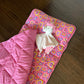 Emily Rose Rollup Toddler Kids Sleeping Nap Cot Mat | Removable Pillow & Unicorn Lovey Included | 100% Cotton For Daycare, Presc