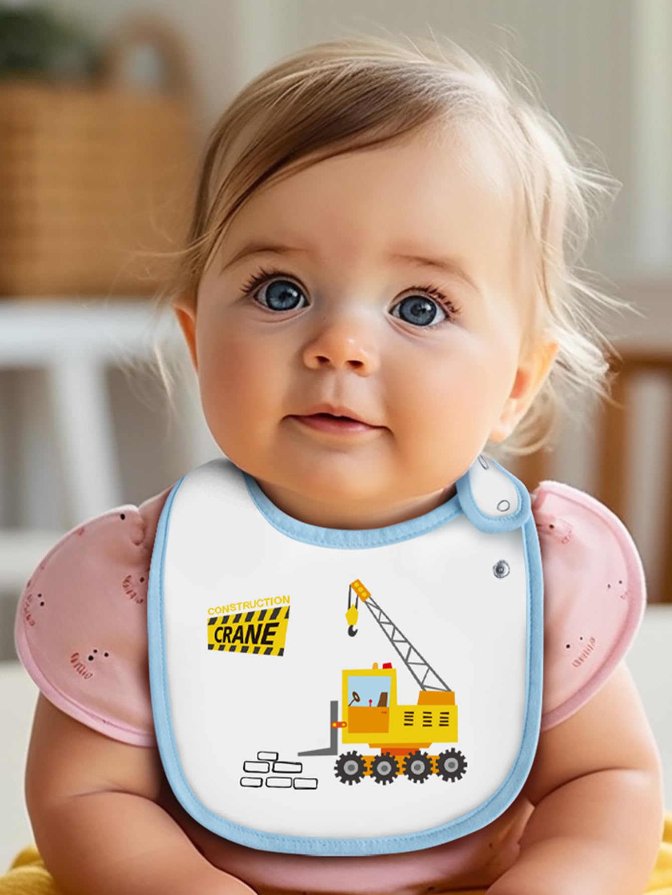 Maiwa 6 Pack Waterproof Cotton Baby Bibs With Snaps For Baby Boys Girls Teething Drooling And Feeding