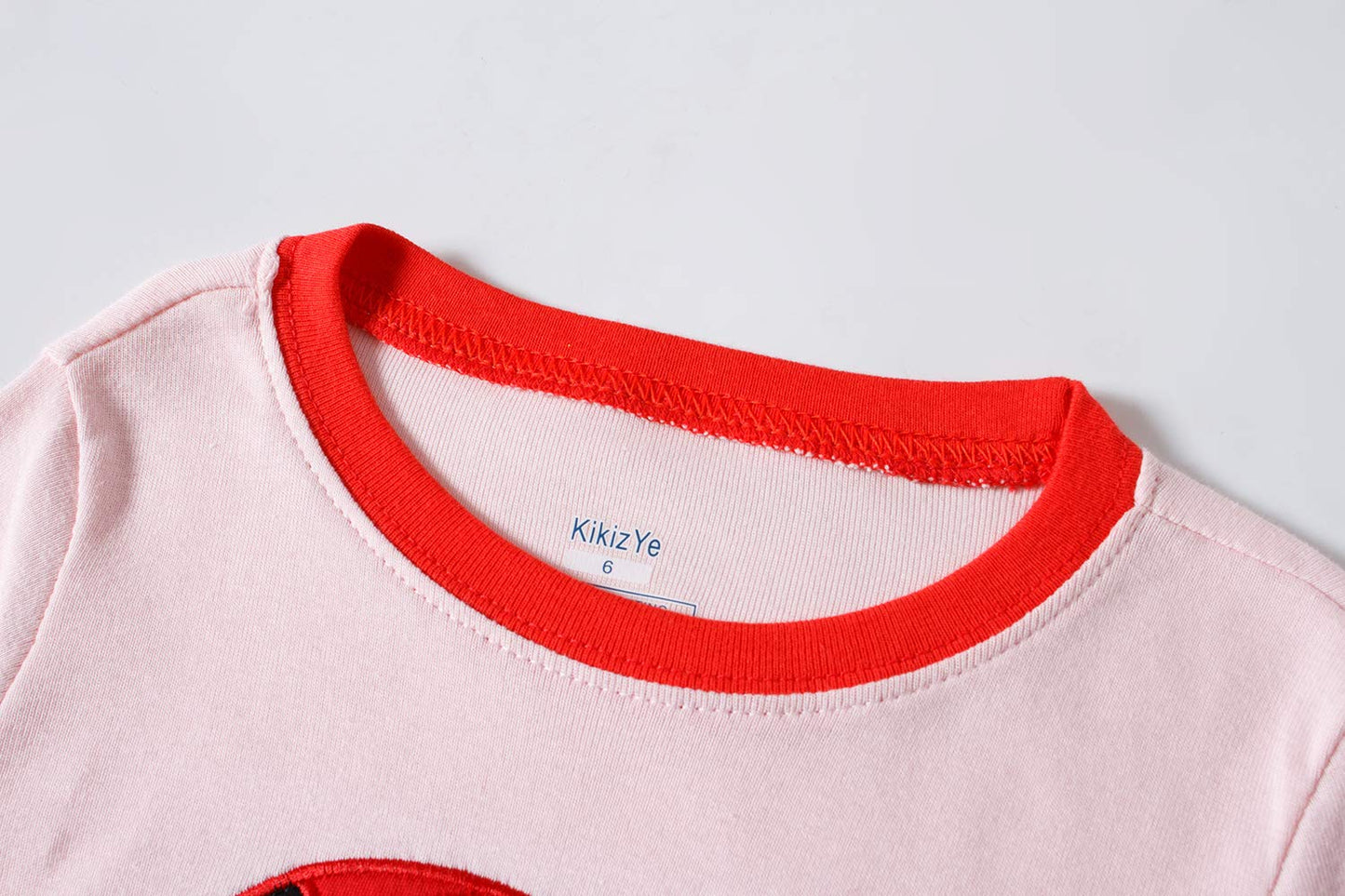 Kikizye Little Ladybug Girls Long Sleeve Pajama Kids Cotton Sleepwear Size 7