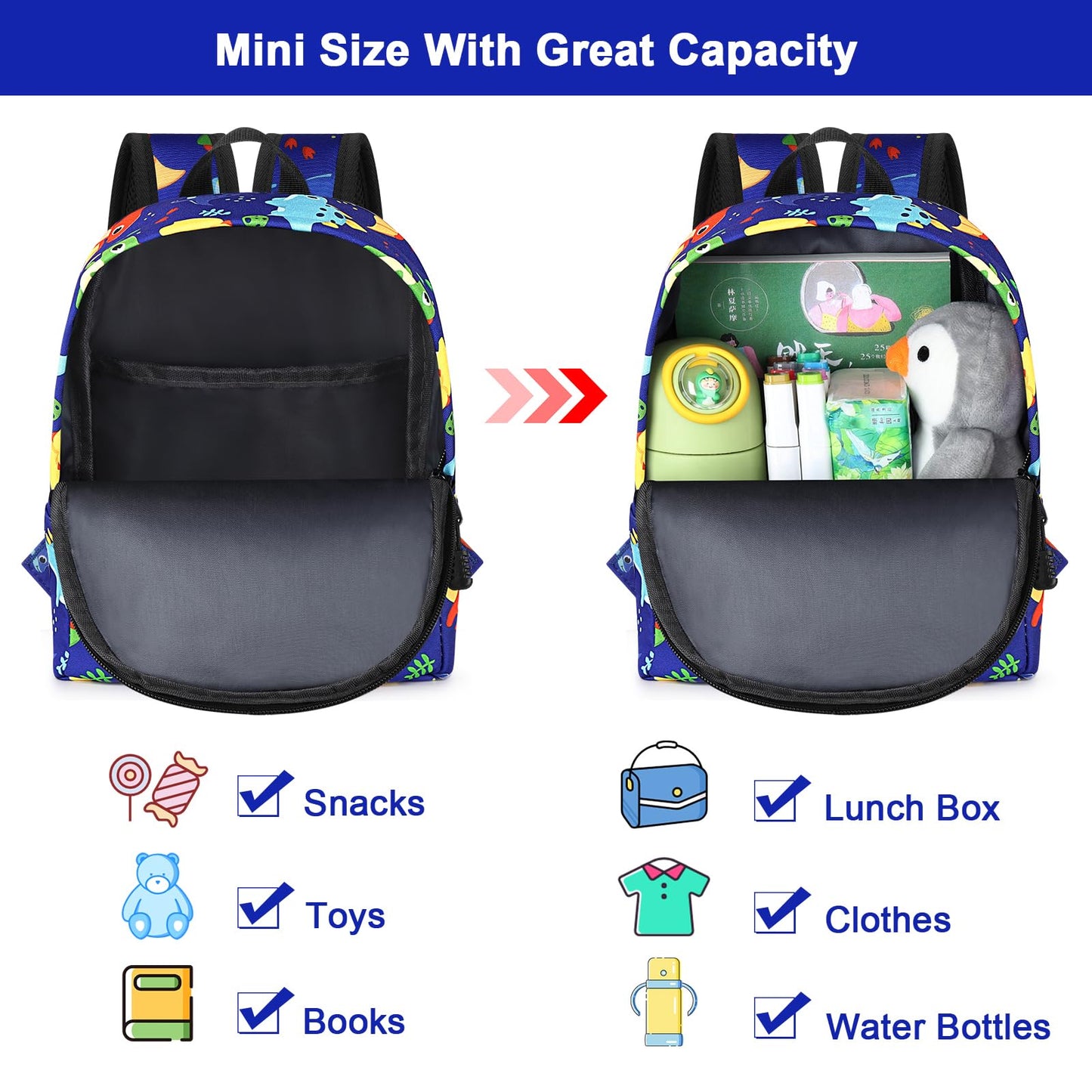 Accmor Toddler Backpack Leash Harness, Cute Kids Backpack With Anti Lost Wrist Link, Child Backpack Leash Baby Walking Harness B