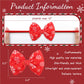 Yanjie Christmas Baby Headbands Newborns Bows Red Green Printed Snowflake Baby Bows Nylon Headband Toddler Infant Hairbands Chee