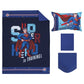 Everything Kids Superman Super Hero In Training Blue & Red Icon 4Piece Toddler Bed Set - Comforter, Fitted Bottom Sheet, Flat To