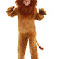 Kids Deluxe Lion Costume, Wild King Of The Jungle Cat Safari Roar Mane Outfit For Dress-Up X-Large