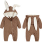 Agqt Baby Boys 1St Easter Outfit Halloween Bunny Costume Onesie Animal Jumpsuit Rabbit Ear Bodysuits One Piece Romper Hoodie Lig