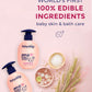 Babyology - 100% Edible Ingredients - All Natural Baby Wash And Shampoo Lavender + Organic Baby Lotion Set - 12 Fl Oz Good For S