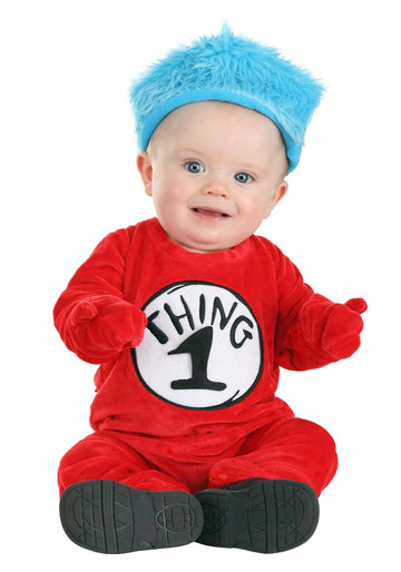 Elope Dr. Seuss Thing 1 & Thing 2 Infant Onesie Costume 3/6 Months