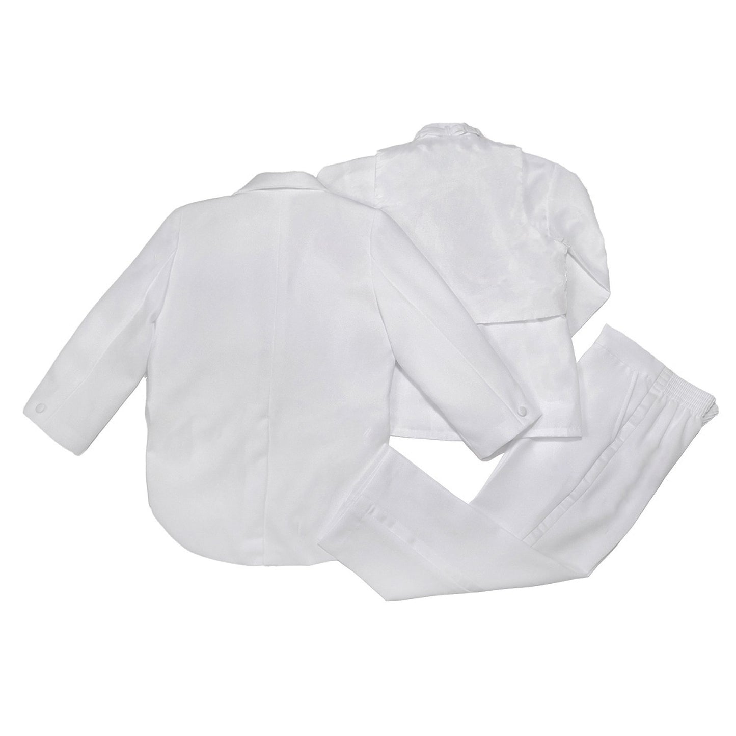 Nancy August Classic Baby Boy To Teen Formal Tuxedo With Tail In White-White-S