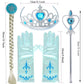 Yosbabe Princess Elsa Dress Up Party Accessories Princess Dress Up Jewelry Play Toy Set For Girls Party Favors Set - Elsa Crown